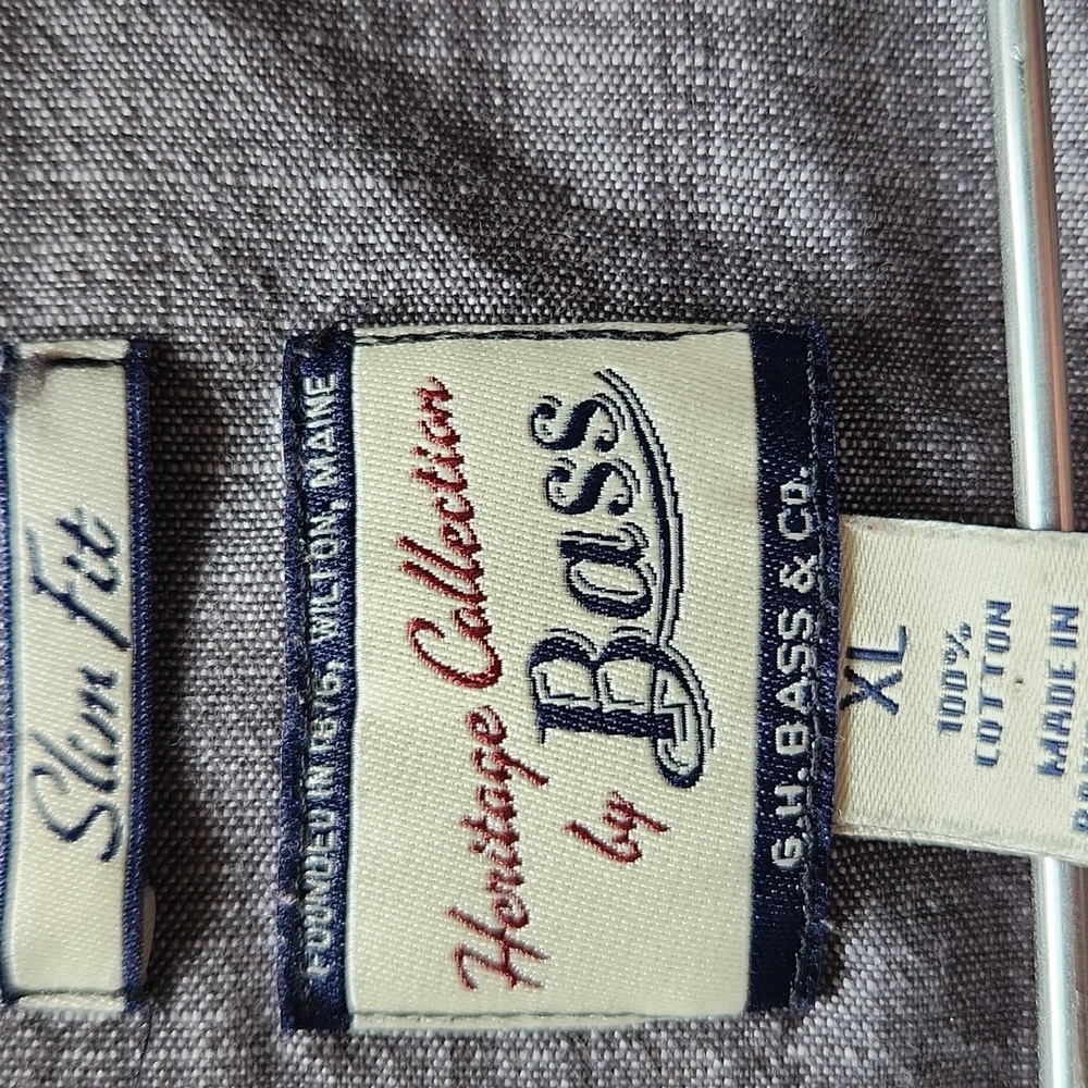 G.H. Bass & Co. , Slim Fit, Black Grey, Size XL - Picture 5 of 6